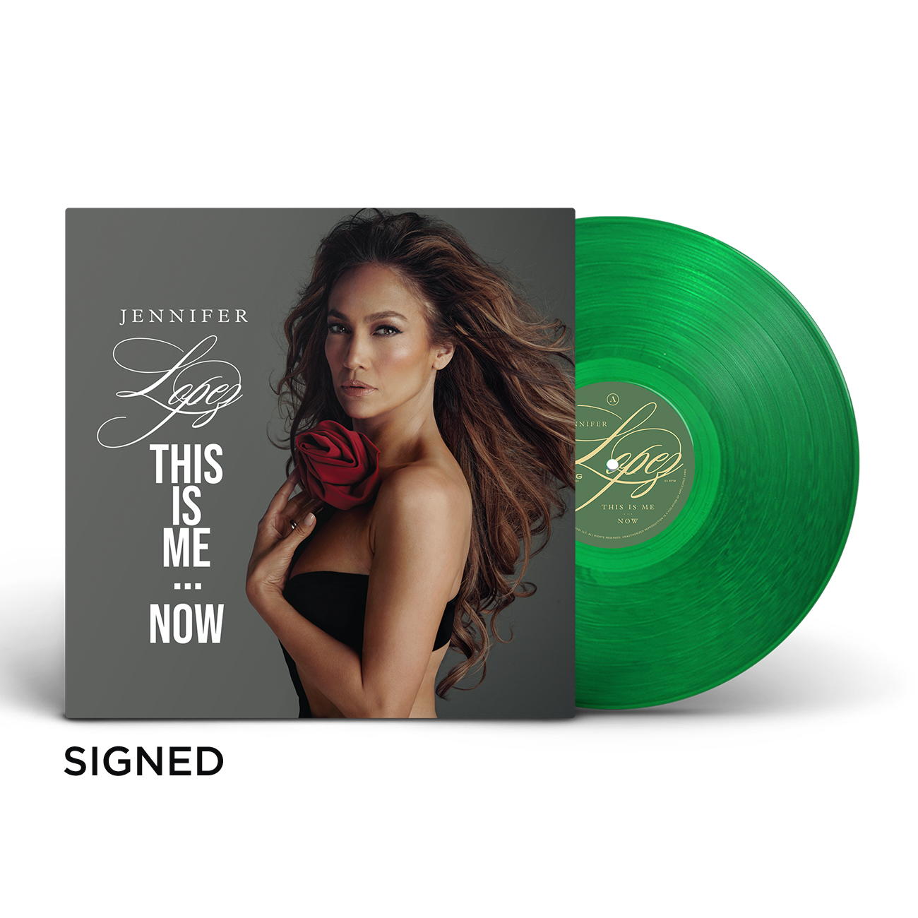 SOLD OUT - SIGNED - This Is Me...Now On The JLO Exclusive Emerald Vinyl ...